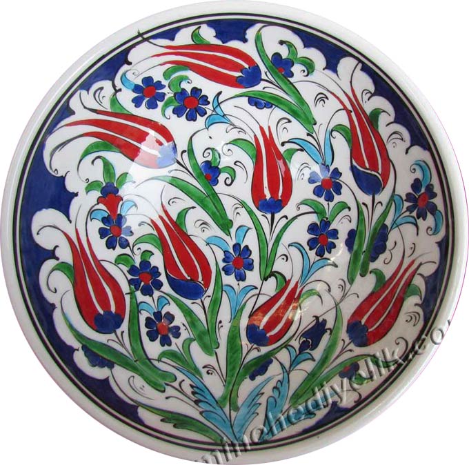 20 cm El Yapımı Seramik Çini Kaseler Klasik Ottoman Turkish Hand Made Bowls