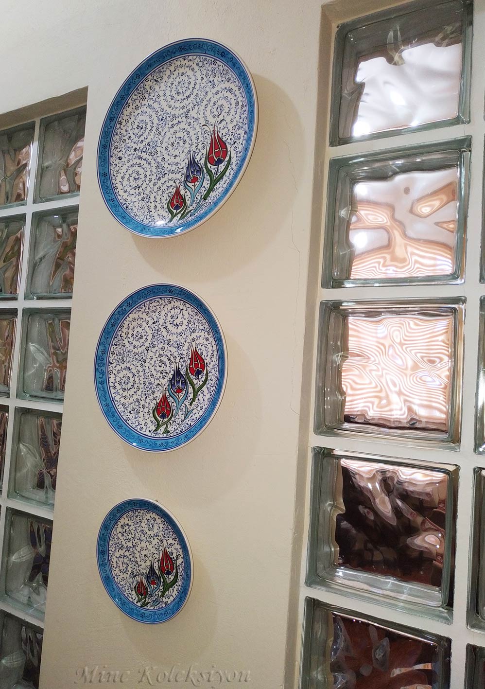 Set duvar tabak dekoru Osmanlı türk çinisi koleksiyonu