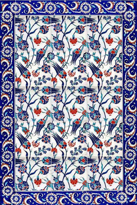 Osmanlı saray seramikleri panoları