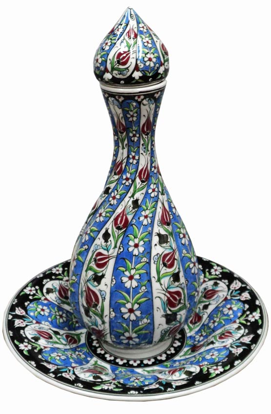Osmanlı Çeşmi Bülbül  Çini Vazo modelleri desenleri
