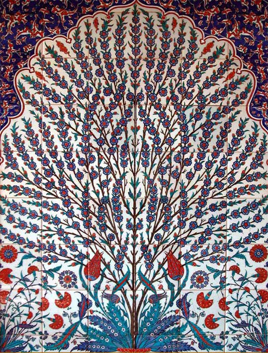 Hayat Ağacı Osmanlı saray seramikleri panoları