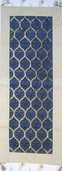 Tavuskuşu Mavi Desenli Rannırlar hediyelik geleneksel tekstil ürünleri