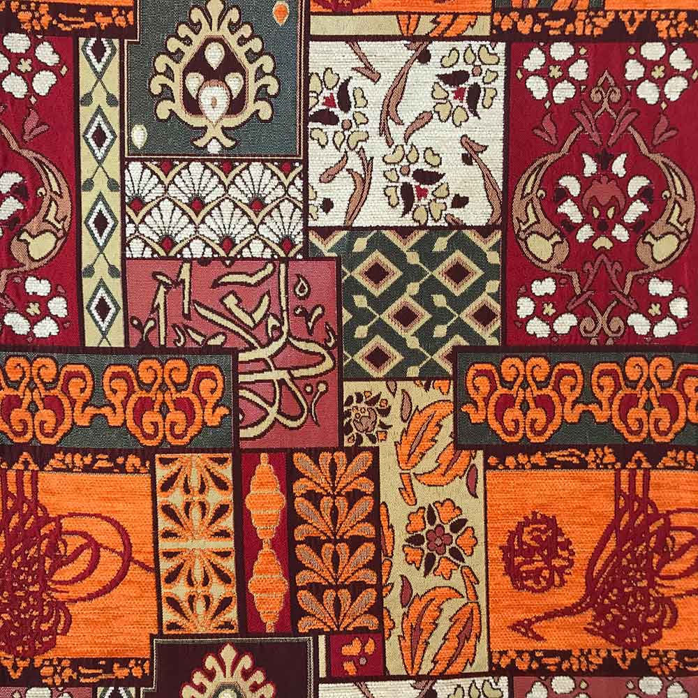 Orange Ottoman Style Elegant Pillowcase.